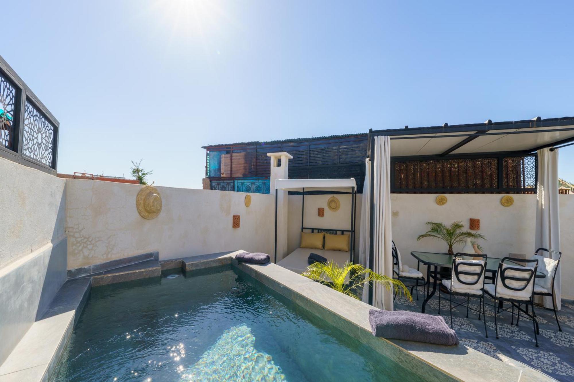Riad 4 Chambres - Piscine & Petit Dejeuner Gratuit - Wifi Fibre Optique Marrakesh Exterior foto