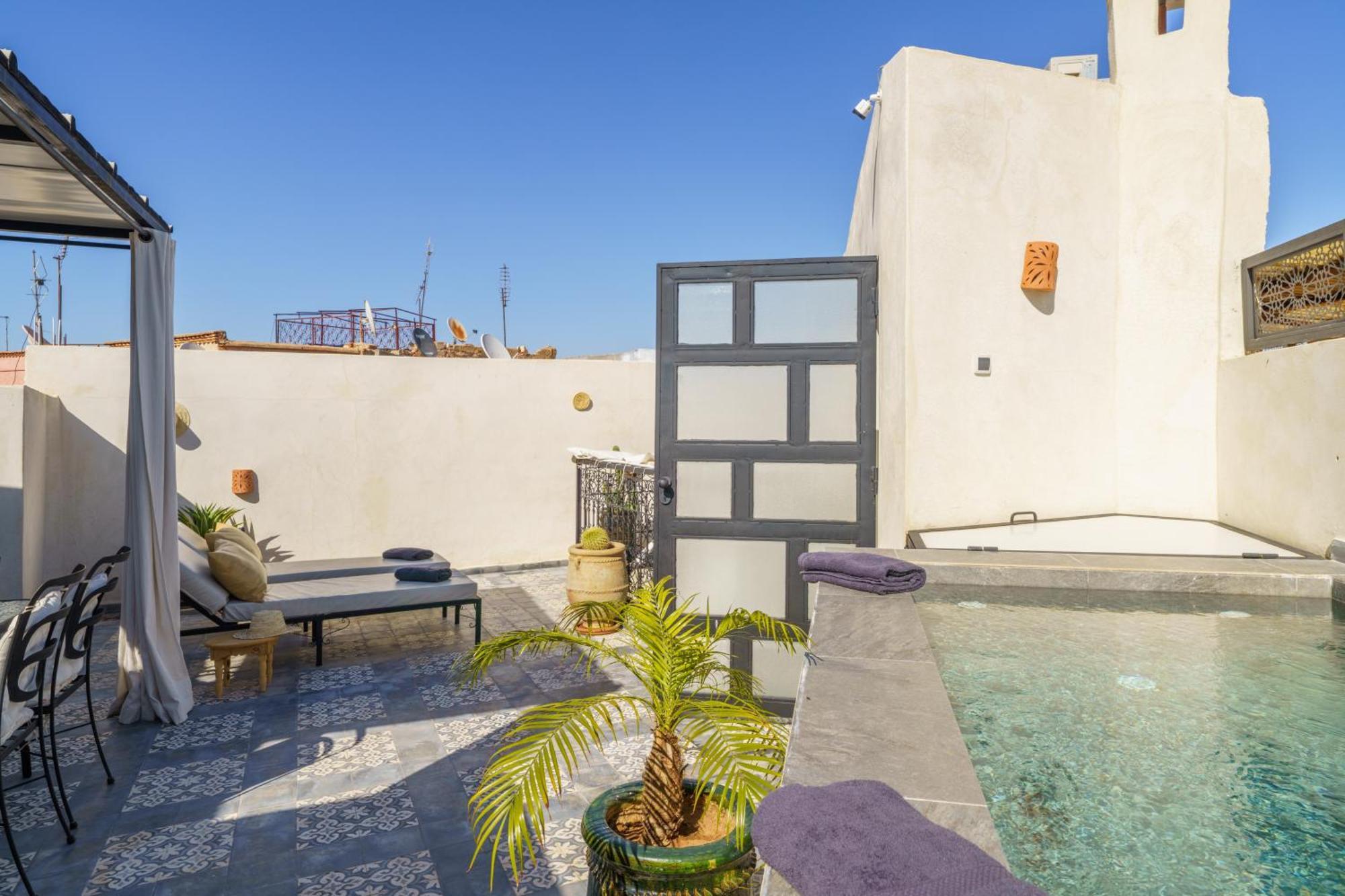 Riad 4 Chambres - Piscine & Petit Dejeuner Gratuit - Wifi Fibre Optique Marrakesh Exterior foto